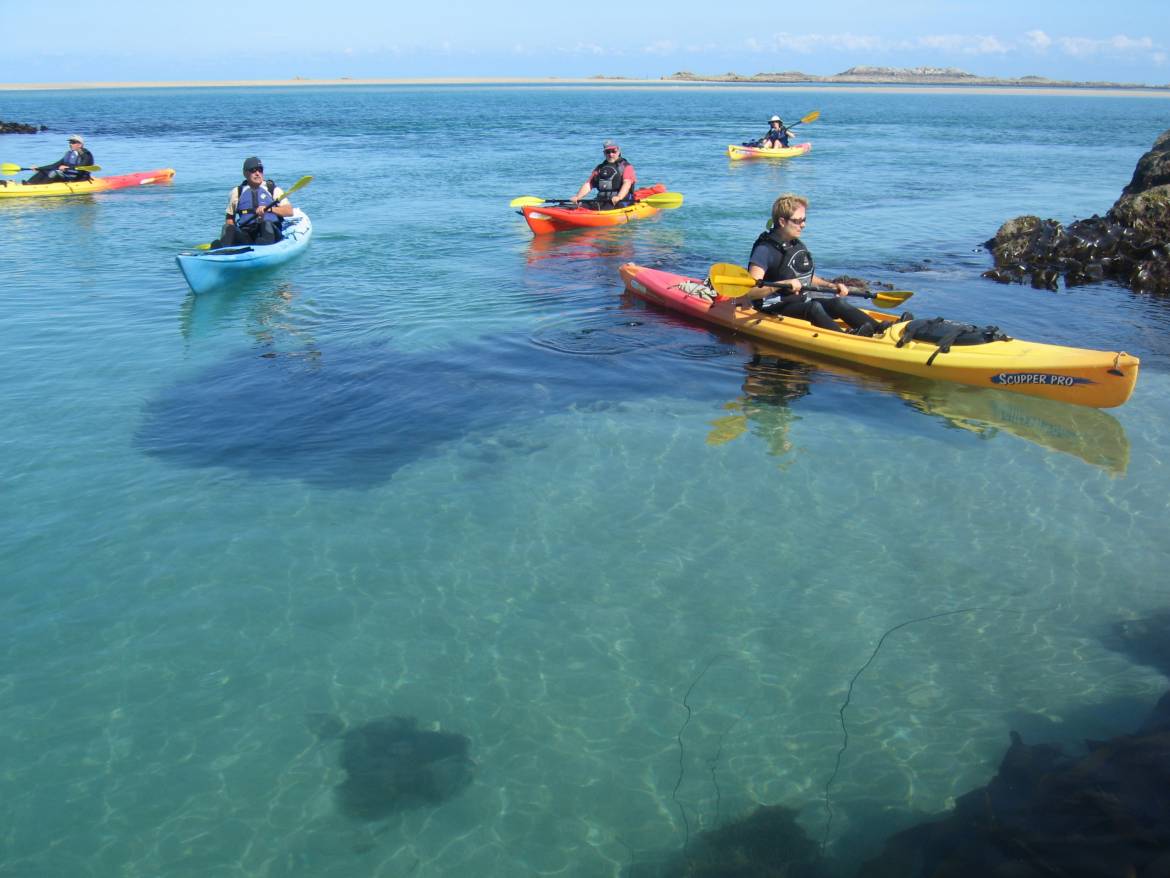 les minquiers sea kayaking in jersey Jersey Kayak Adventures