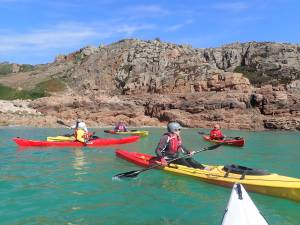 kayaking near Corbiere